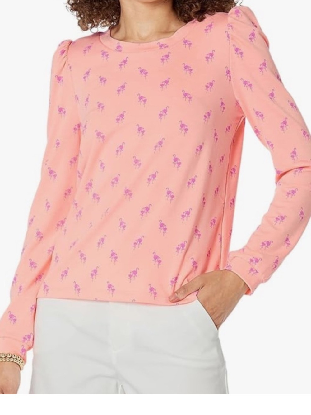 Elevate your wardrobe with this stunning Lilly
Pulitzer Flamingo Size Med